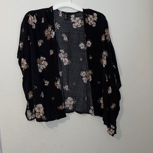 Forever21 dark floral shawl